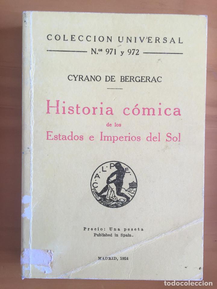 Libros: HISTORIA COMICA DE LOS ESTADOS E IMPERIOS DEL SOL - CYRANO DE BERGERAC - Foto 1