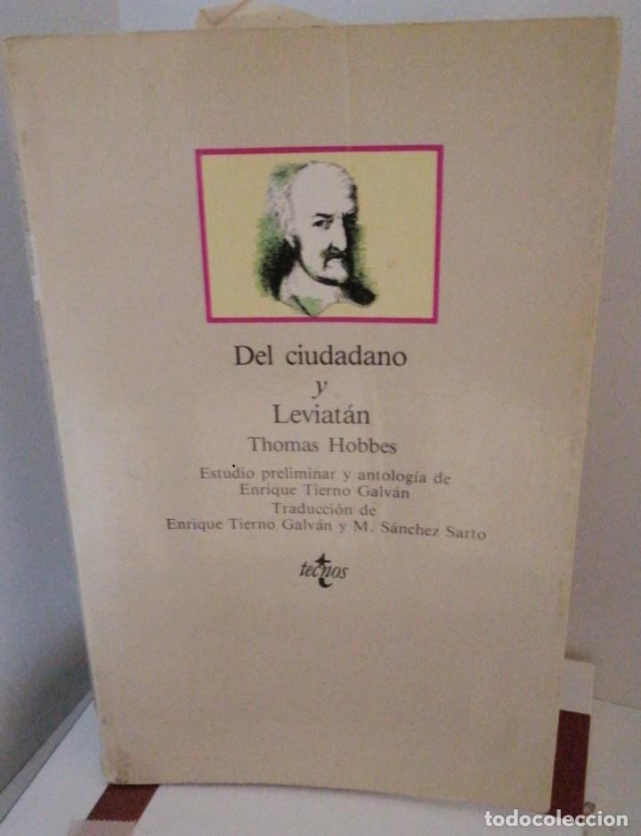 Libros: Del ciudadano y Leviat&aacute;n - Hobbes, Thomas - Foto 1