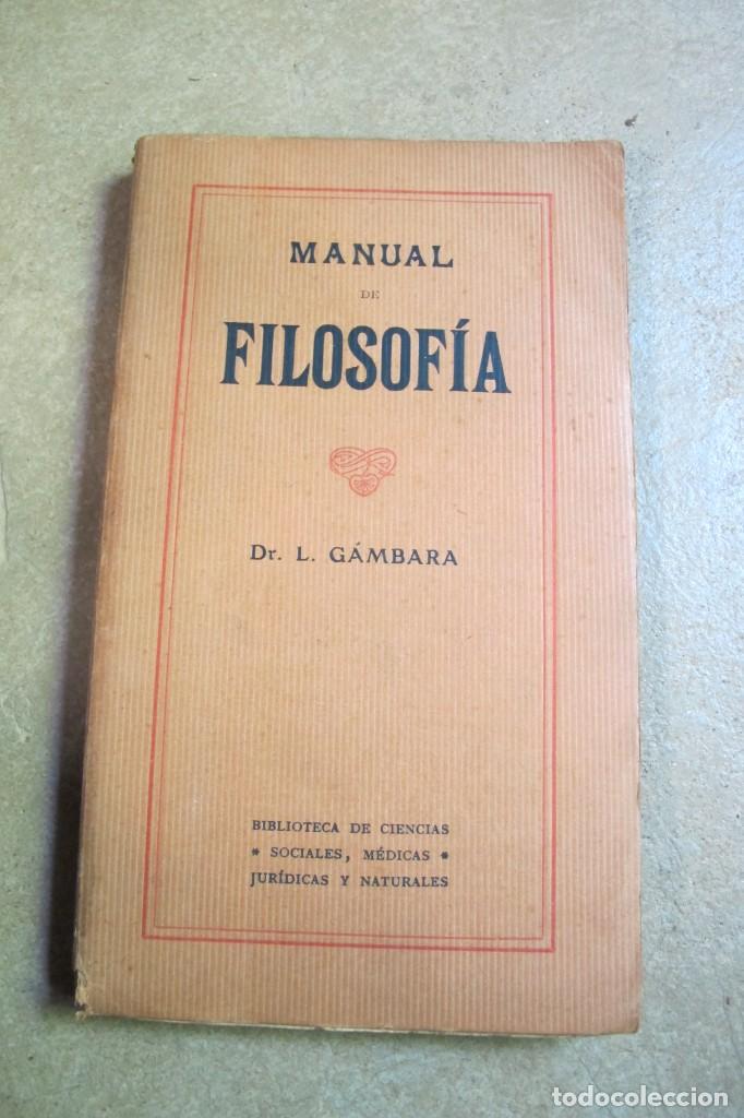 Libros: MANUAL DE FILOSOFIA. DR. L. GAMBARA - Foto 1