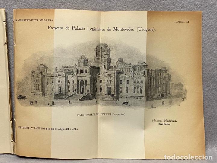 Libros: MONTEVIDEO - Proyecto de edificio para palacio legislativo en Montevideo (Uruguay) - MENDOZA, MANUE - Foto 5
