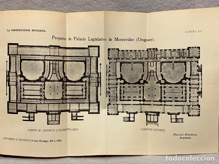 Libros: MONTEVIDEO - Proyecto de edificio para palacio legislativo en Montevideo (Uruguay) - MENDOZA, MANUE - Foto 4
