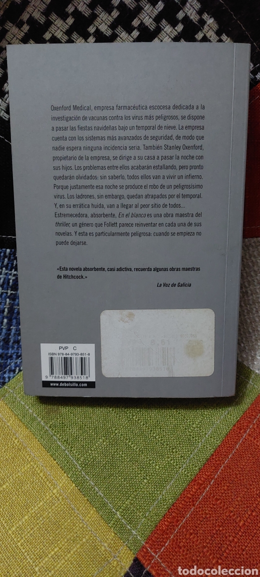 Libros: Libro En el blanco -Ken Follett- (Lote A) - Foto 2