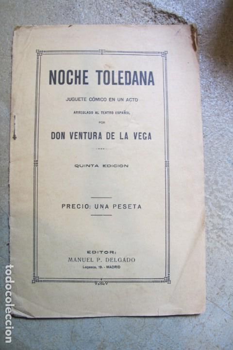 Libri di seconda mano: NOCHE TOLEDANA. DON VENTURA DE LA VEGA 1913