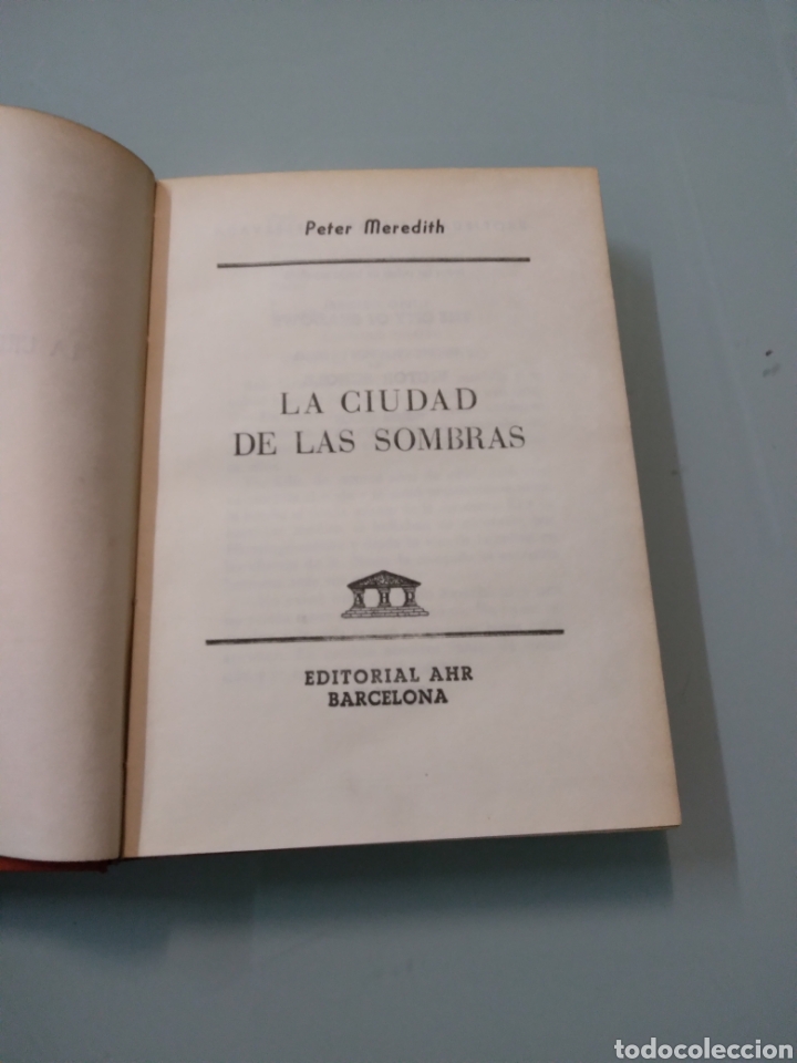 Libros: Peter Meredith, La ciudad de las sombras,Ed.AHR - Foto 3