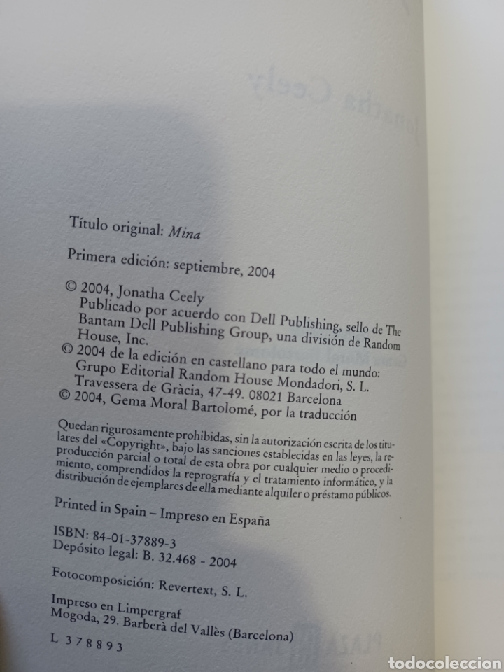 Libros: Barybook. 280. Mina Jonatha Ceely plaza y Janes - Foto 4