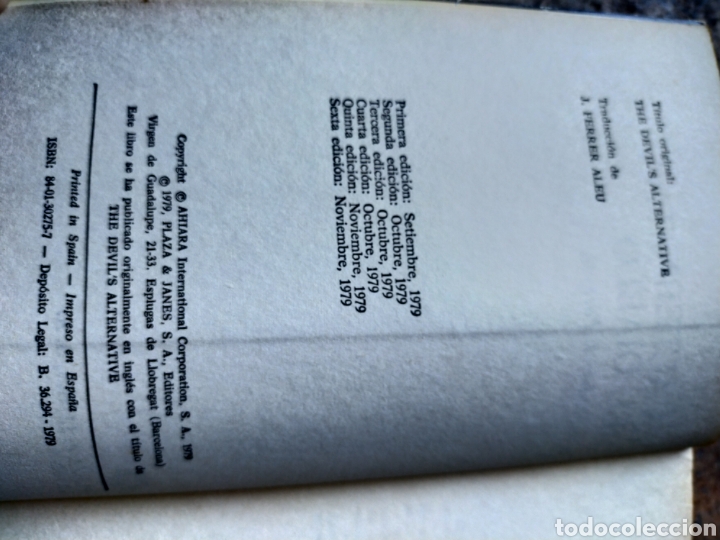 Libros: La alternativa del diablo - Foto 3