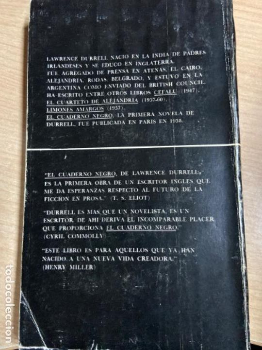 Libros: El cuaderno negro. - Lawrence Durrel - Foto 2