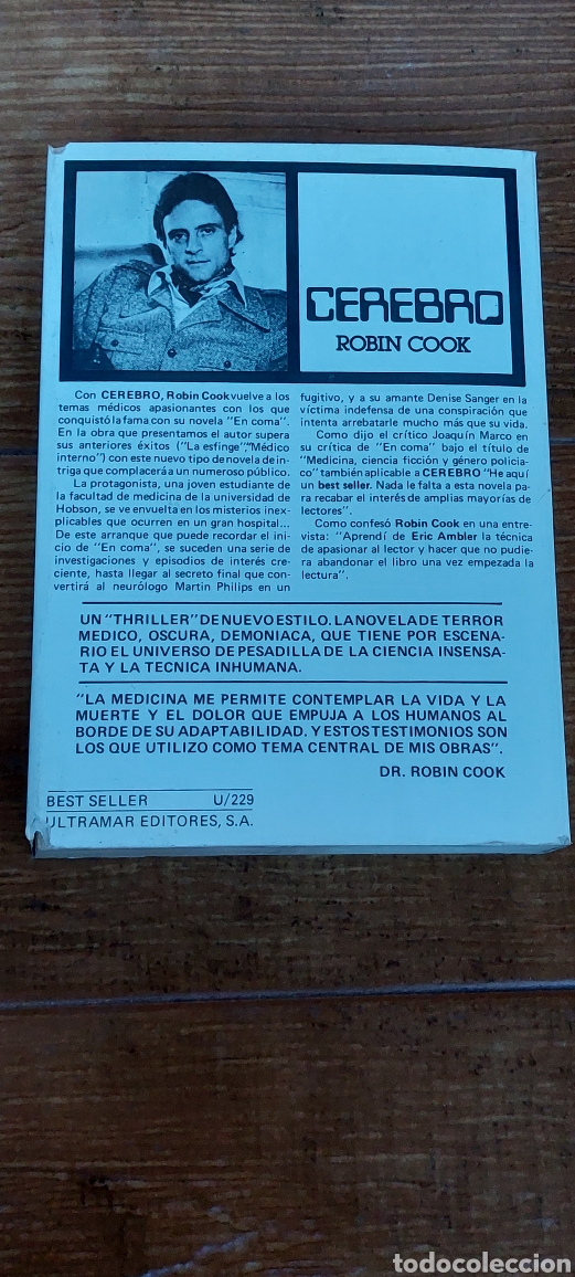 Libros: Libro Cerebro -Robin Cook- 1&deg; Edicion (Lote A) - Foto 4