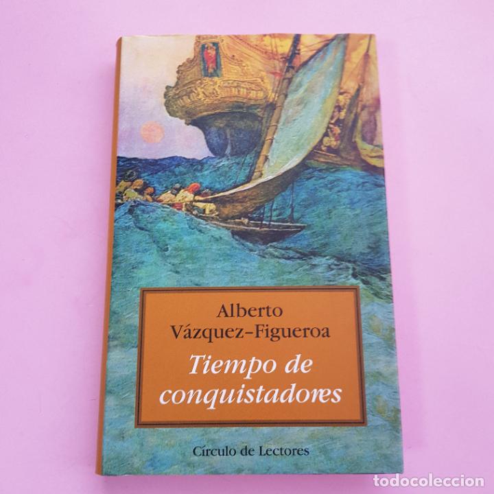 Libri di seconda mano: LIBRO-TIERRA DE CONQUISTADORES-ALBERTO VAZQUEZ FIGUEROA-SOBRECUBIERTA-COLECCIONISTAS