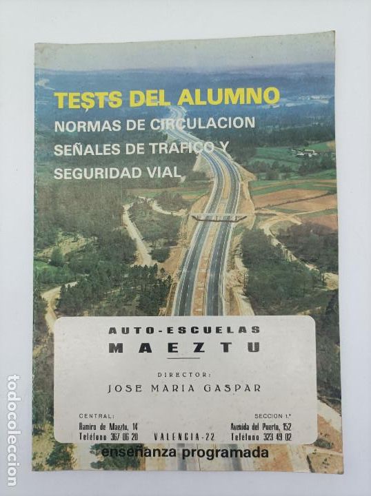 Livros em segunda m&atilde;o: TEST DEL ALUMNO- LIBRO DE AUTOESCUELA