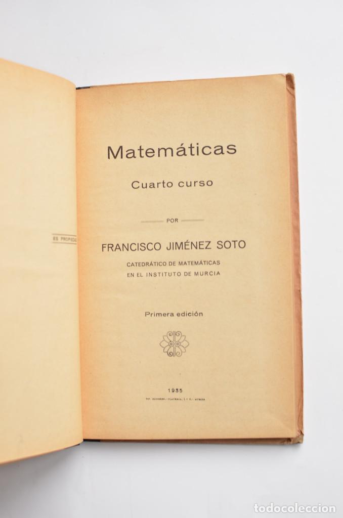 Libros: Matem&aacute;ticas. Cuarto curso - JIM&Eacute;NEZ SOTO, Francisco - Foto 2