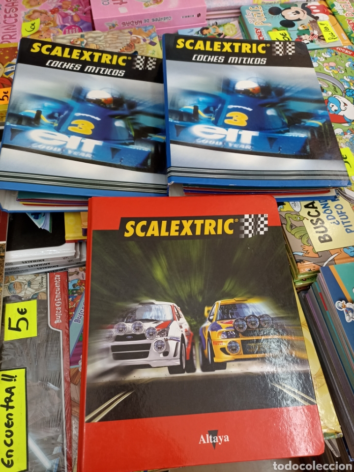 Libros: Scalextric 3 carpetas ( coches m&iacute;ticos) editorial altaya - Foto 1