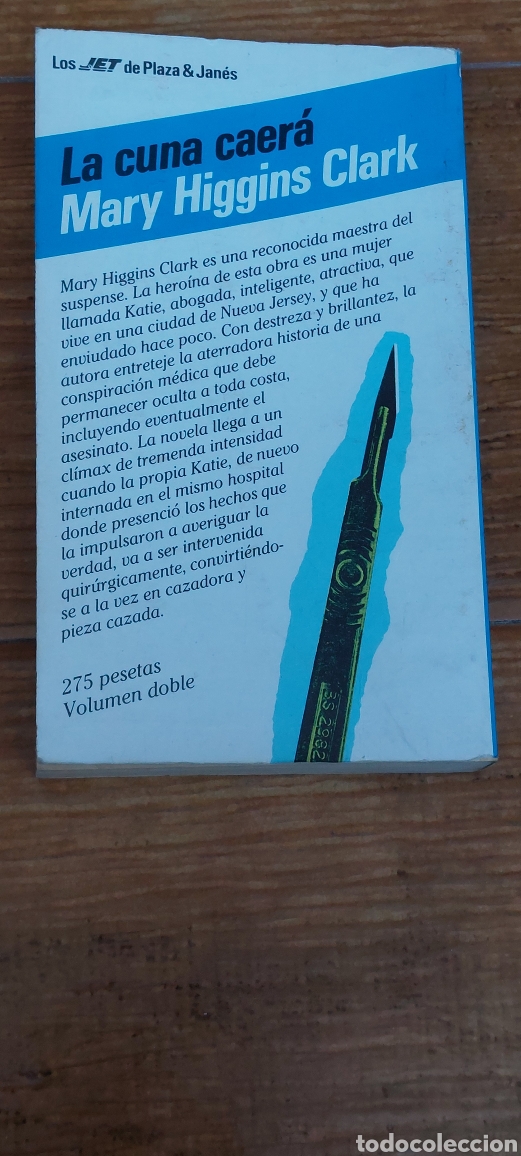 Libros: Libro La Cuna caer&aacute; -Mary Higgins Clark- (Lote A) - Foto 2