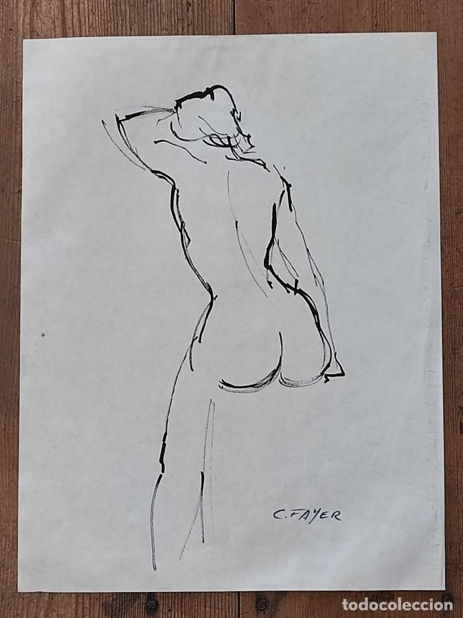 Libros: Dibujo original - Fayer, Carlo. - Foto 1