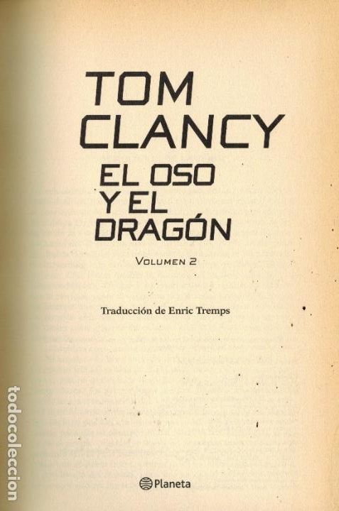 Libros: EL OSO Y EL DRAG&Oacute;N (VOL&Uacute;MEN 2) - Foto 1