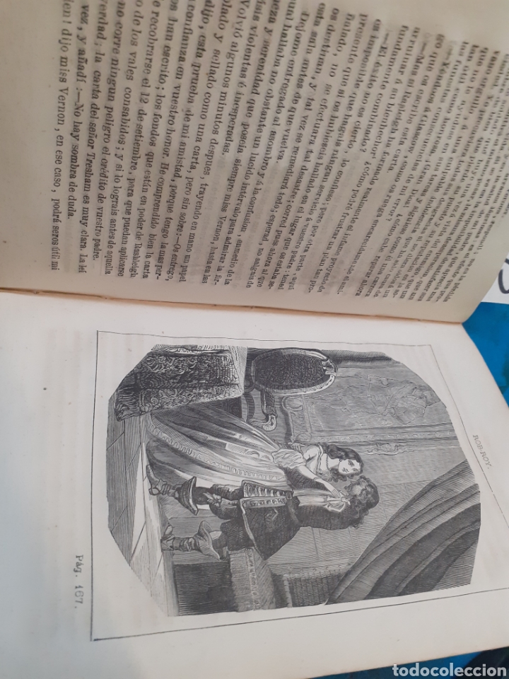 Libros: ROB ROY. 1&ordf; Edici&oacute;n espa&ntilde;ola. A&ntilde;o 1858 - SCOTT,Walter - Foto 5