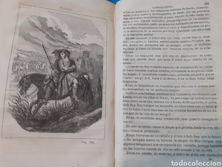 Libros: ROB ROY. 1&ordf; Edici&oacute;n espa&ntilde;ola. A&ntilde;o 1858 - SCOTT,Walter - Foto 6