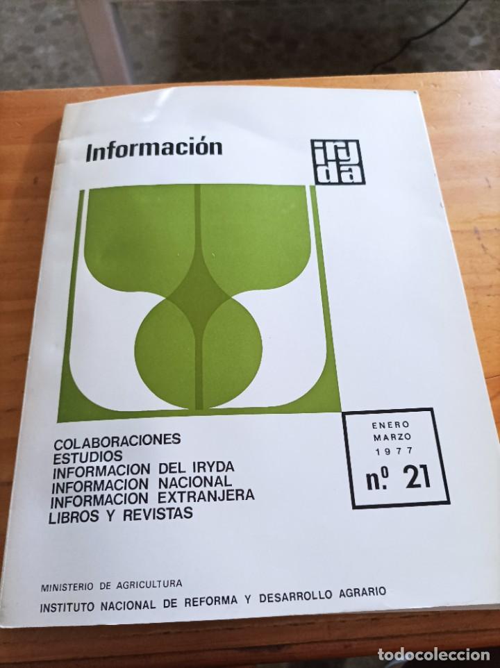 books: IRYDA.INFORMACION,INST.NACIONAL DE REFORMA Y DESARROLLO AGRARIO,N.21,ENE-MARZO 1977