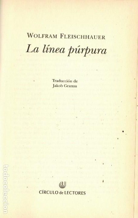 Libros: LA L&Iacute;NEA P&Uacute;RPURA - Foto 1