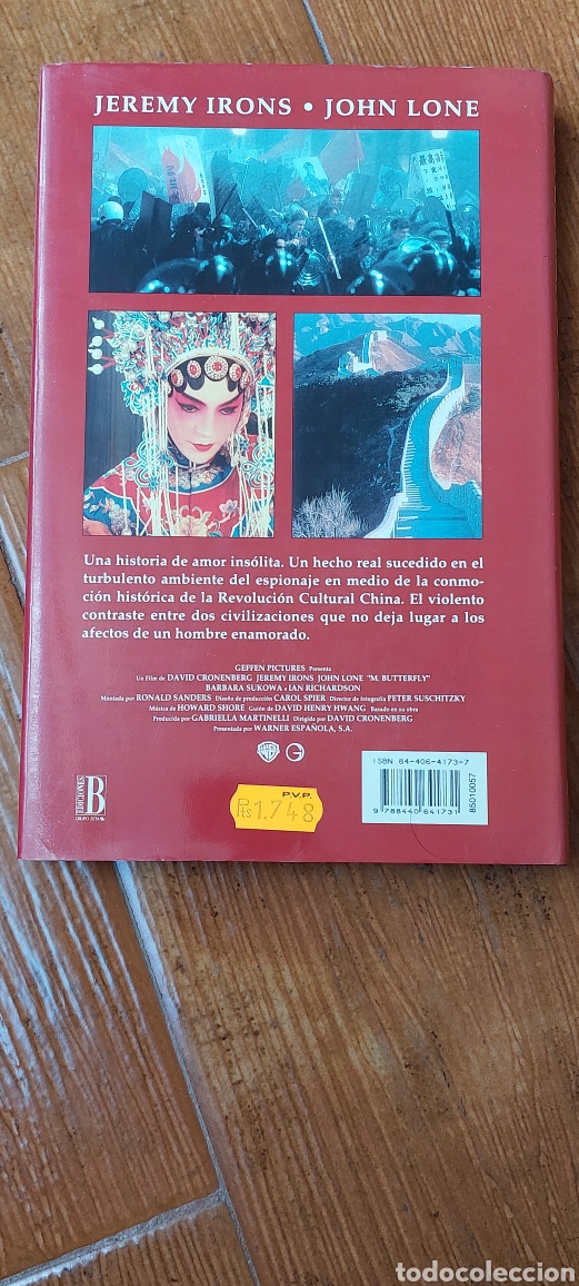 Libros: Libro M Butterfly -Serge Gr&uuml;nberg- 1&deg; Edicion (Lote A) - Foto 3