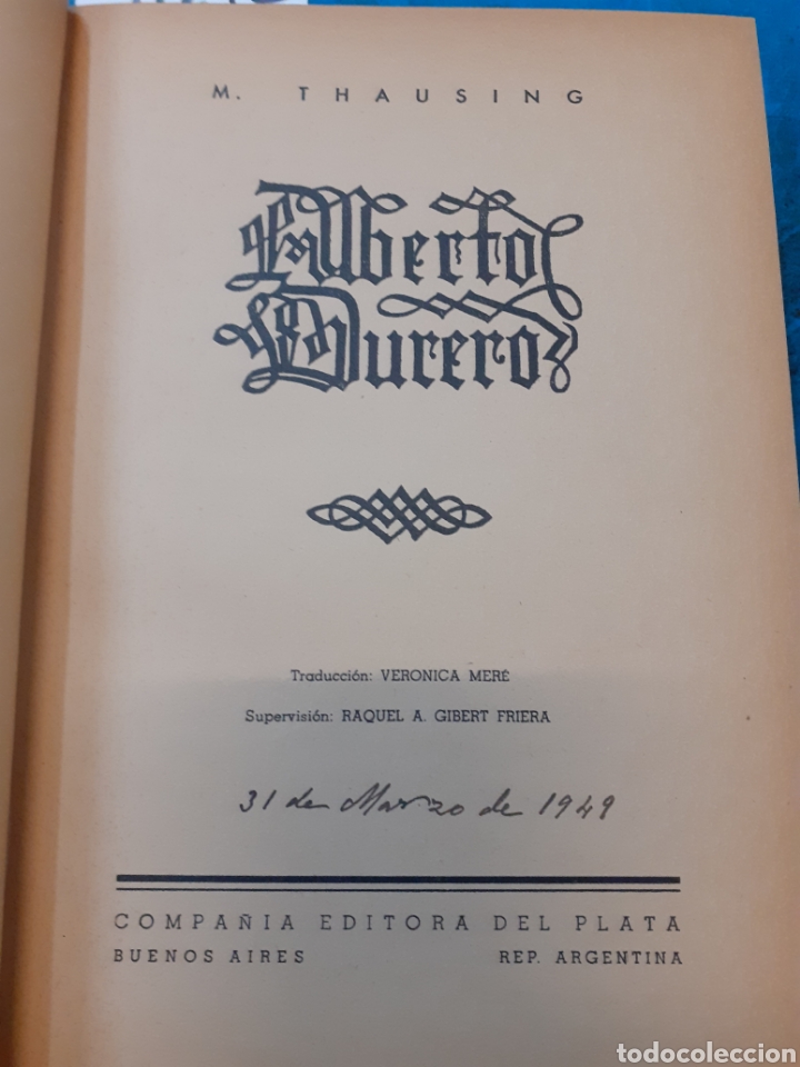 Libros: ALBERTO DURERO - THAUSING,M. - Foto 1
