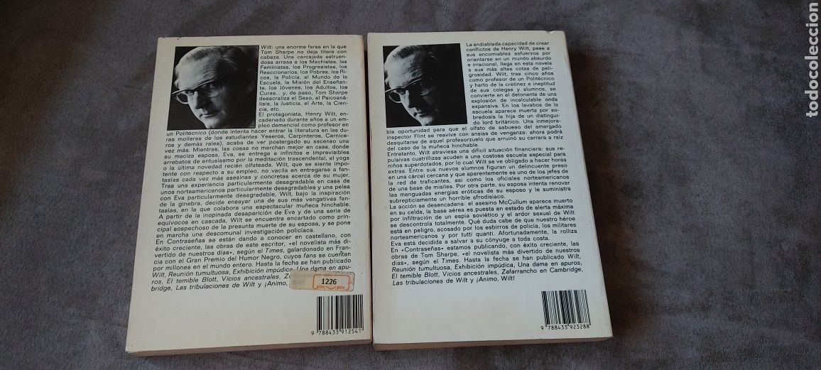 Libros: 2 Libros Wilt y &iexcl;&Aacute;nimo Wilt! -Tom Sharpe (Lote A) - Foto 2