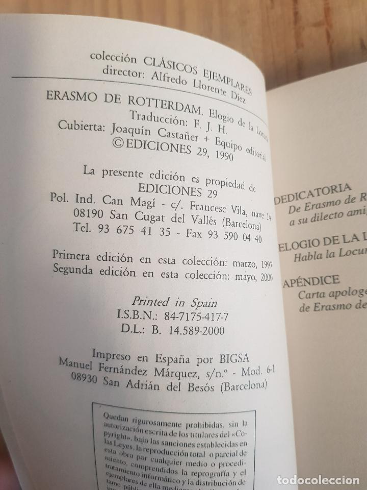 Libros: Elogio de la locura - Erasmo de Rotterdam - Foto 8