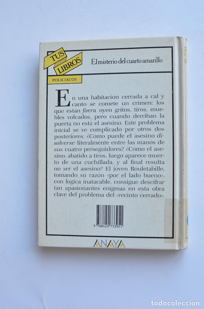 Libros: El misterio del cuarto amarillo - LEROUX, Gaston - Foto 4