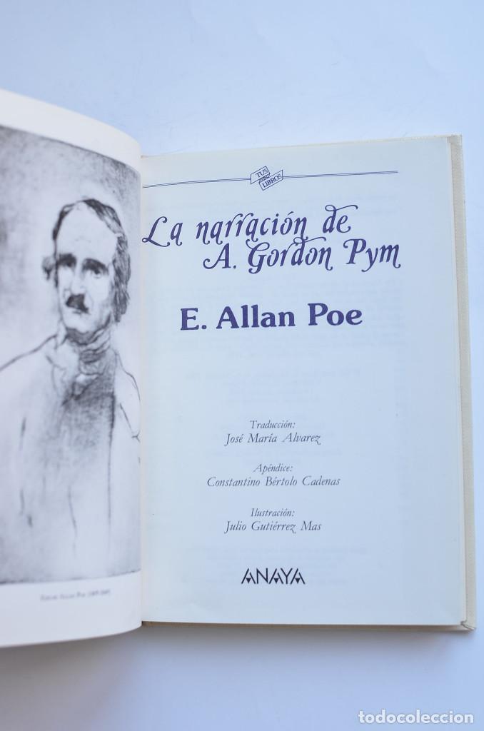 Libros: La narraci&oacute;n de A. Gordon Pym - POE, Edgar Allan - Foto 2