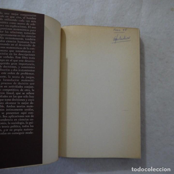 Libros: INTRODUCCI&Oacute;N A LA TEOR&Iacute;A DE JUEGOS Y A LA PROGRAMACI&Oacute;N LINEAL - LABOR - 1977 - 1.&ordf; EDICION - Foto 4