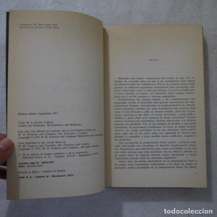 Libros: INTRODUCCI&Oacute;N A LA TEOR&Iacute;A DE JUEGOS Y A LA PROGRAMACI&Oacute;N LINEAL - LABOR - 1977 - 1.&ordf; EDICION - Foto 5