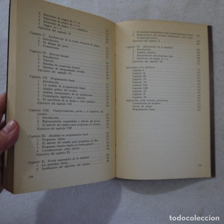 Libros: INTRODUCCI&Oacute;N A LA TEOR&Iacute;A DE JUEGOS Y A LA PROGRAMACI&Oacute;N LINEAL - LABOR - 1977 - 1.&ordf; EDICION - Foto 7