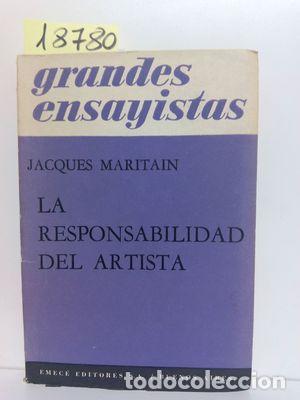 Libros: LA RESPONSABILIDAD DEL ARTISTA - MARITAIN, JACQUES. - Foto 1
