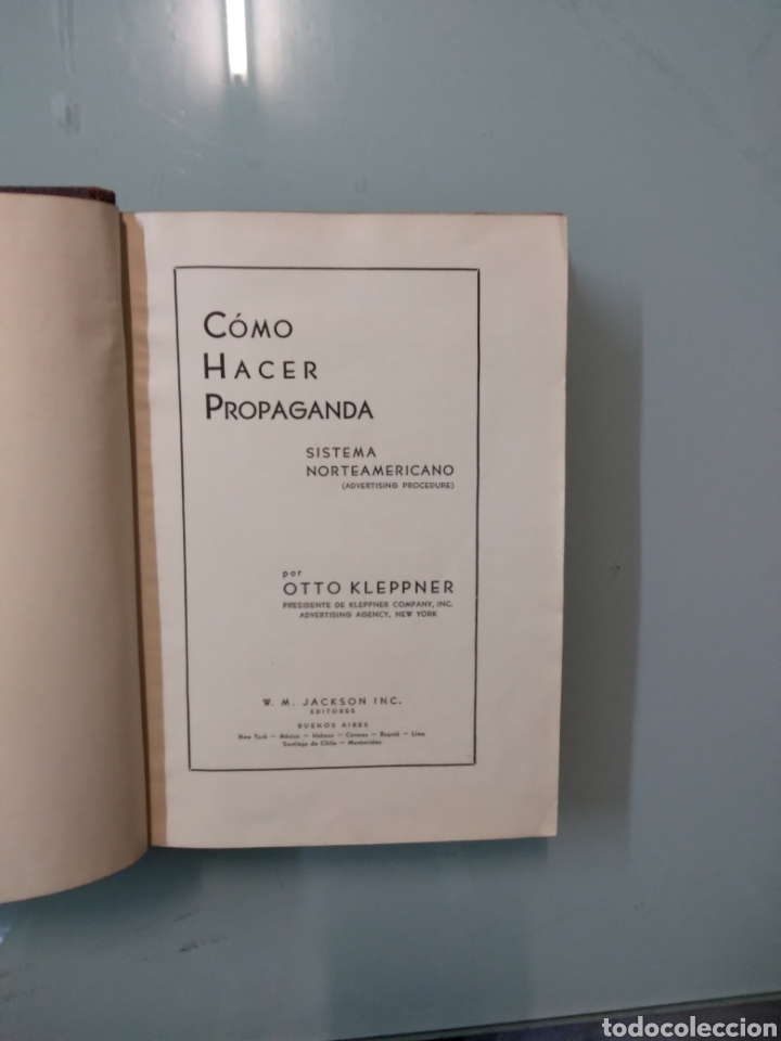 Libros: Otto Kleppner, Como hacer propaganda, Jackson - Foto 3