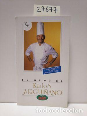 Libros: EL MEN&Uacute; DE KARLOS ARGUI&Ntilde;ANO - ARGUI&Ntilde;ANO, KARLOS - Foto 1