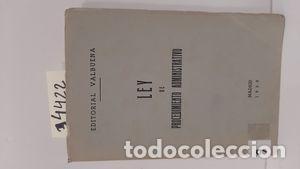 Libros: LEY DE PROCEDIMIENTO ADMINISTRATIVO - NULL - Foto 1