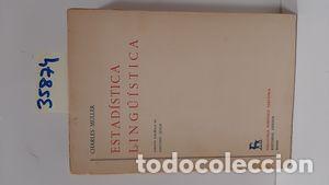 Libros: ESTAD&Iacute;STICA LING&Uuml;&Iacute;STICA - MULLER, CHARLES - Foto 1