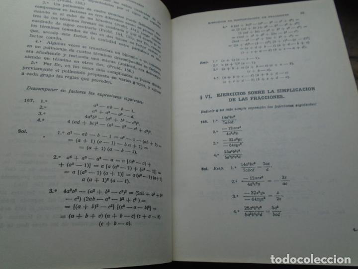 Libros: ejercicios y problemas contenidos en los Elementos de Algebra de G. M. Bru&ntilde;o - - Foto 3
