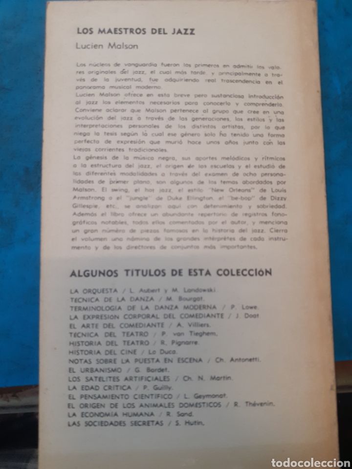 Libros: LOS MAESTROS DEL JAZZ - MALSON,Lucien - Foto 2