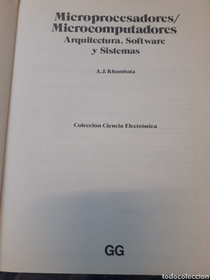 Libros: MICROPROCESADORES. MICROCOMPUTADORES. Arquitectura, software y sistemas - KHAMBATA,A.J. - Foto 4