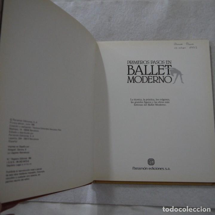 Libros: PRIMEROS PASOS EN BALLET MODERNO - PARRAM&Oacute;N - 1985 - Foto 4