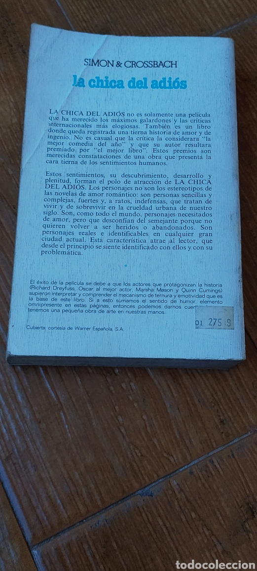 Libros: Libro La Chica del Adi&oacute;s -Neil Sim&oacute;n & Robert Crossbach- (Lote A) - Foto 2