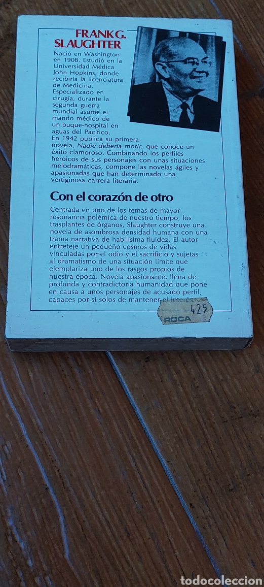 Libros: Libro Con el coraz&oacute;n de otro -Frank G. Slaughter- (Lote A) - Foto 2