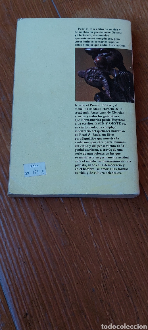 Libros: Libro Este y Oeste -Pearl S.Buck- (Lote A) - Foto 2