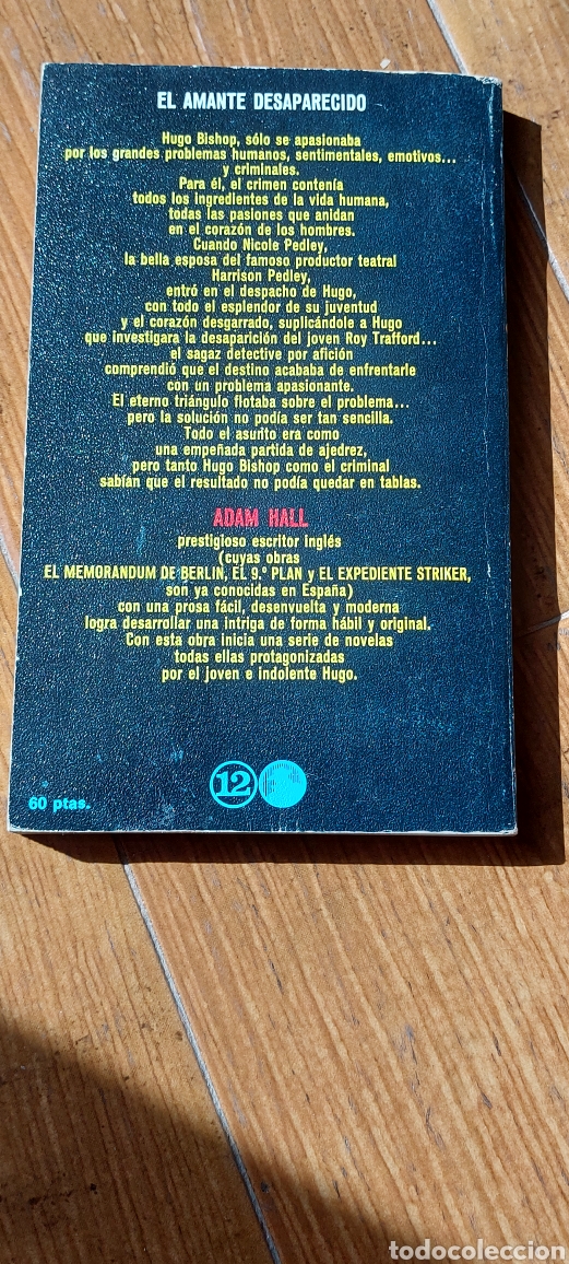 Libros: Libro El Amante desaparecido -Adam Hall- (Lote A) - Foto 2