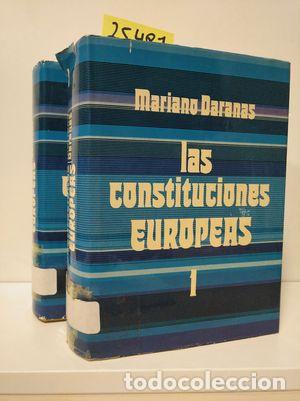 B&uuml;cher: CONSTITUCIONES EUROPEAS. 2 TOMOS. - DARANAS PEL&Aacute;EZ, MARIANO
