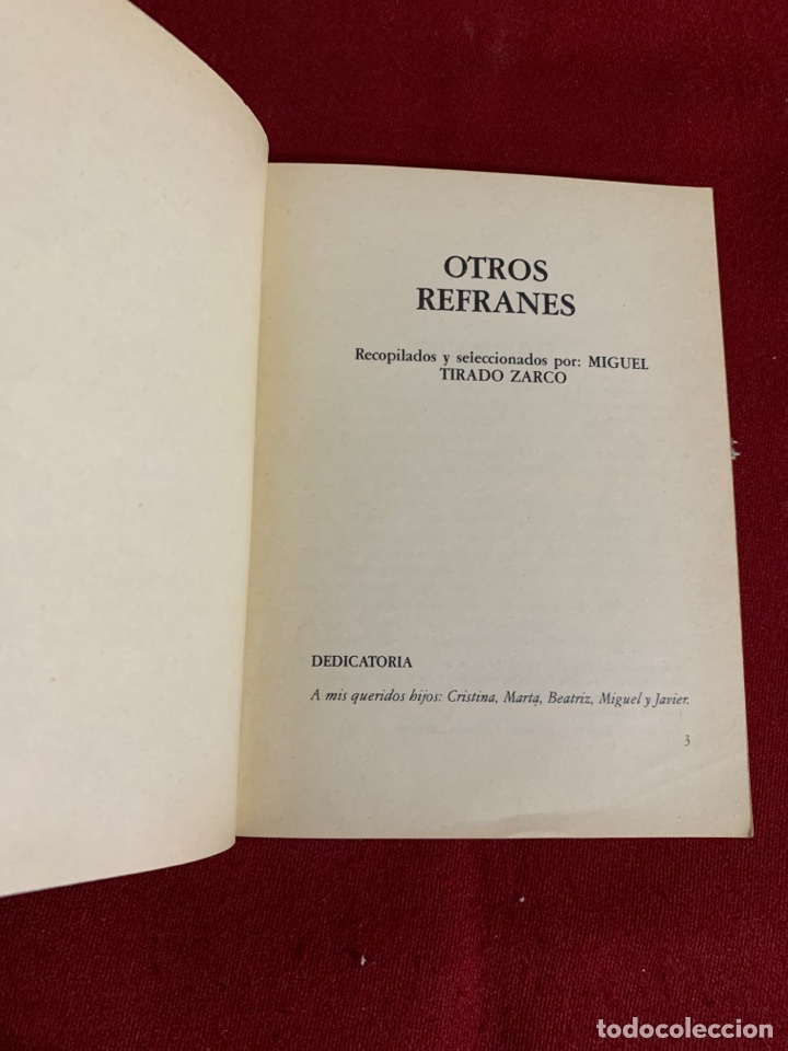 Libros: Otros refranes. Miguel Tirado Zarco. - Foto 4