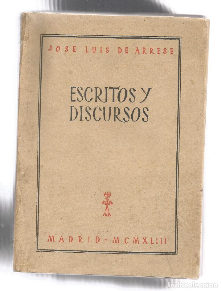 Libros: Escritos y discursos. - ARRESE, Jos&eacute; Luis de: - Foto 1