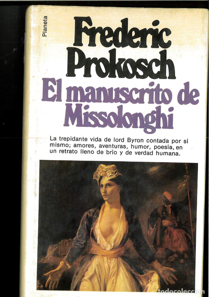 Libros: El manuscrito de Missolonghi - Frederic Prokosch - Foto 1