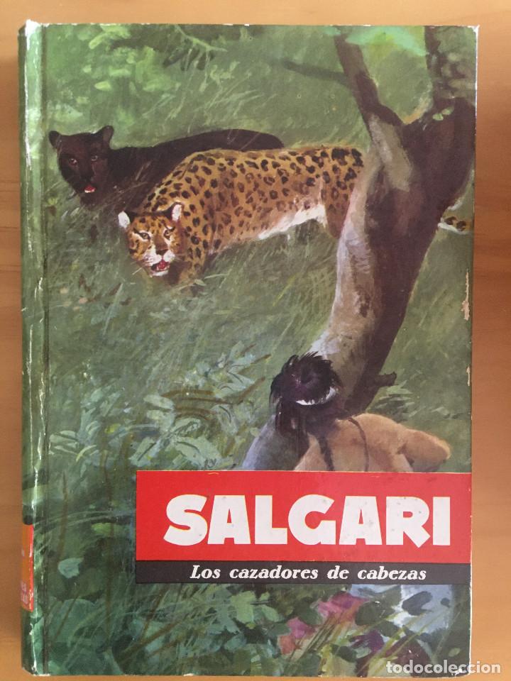 Libros: LOS CAZADORES DE CABEZAS - E. SALGARI (MOLINO, 1962) - Foto 1